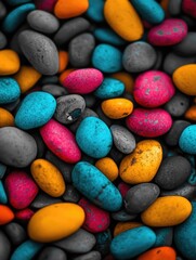 Vibrant Pebbles Mosaic