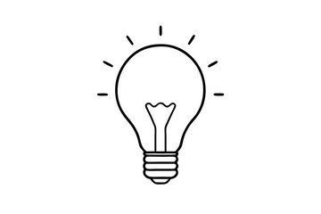 Light Bulb icon, Idea icon symbol vector