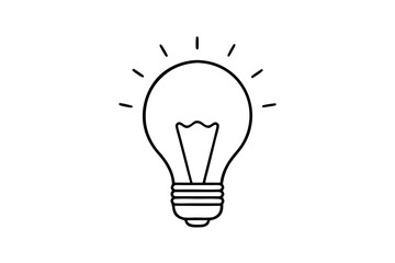 Light Bulb icon, Idea icon symbol vector