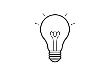 Light Bulb icon, Idea icon symbol vector