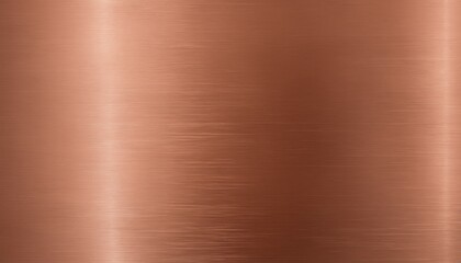 Brushed Copper Surface with Fine Horizontal Grain Lines