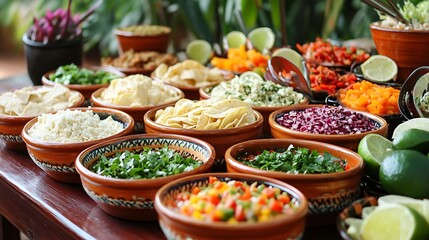 fresh chopped  vegetables in bowls