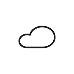 Cloud icon Vector set outline