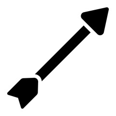 Single arrow icon. Represents direction and aim.