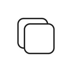 Copy icon Vector set outline