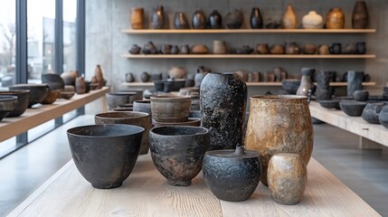 candid street photography of blackware an exhibition space