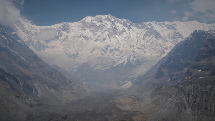 The landscape on the way to Annapurna Base Camp in Nepal