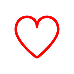 Love icon Vector set outline
