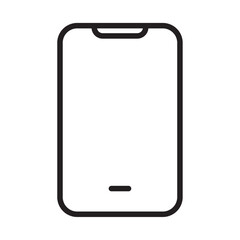 Mobile icon Vector set outline