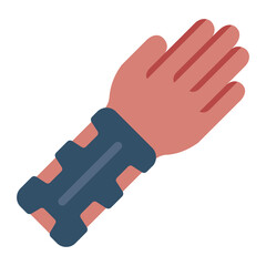 Archery armguard icon. Represents arm protection and safety.
