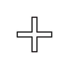 Fototapeta premium Plus icon Vector set outline