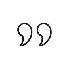Quote icon Vector set outline