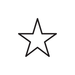 Star icon Vector set outline