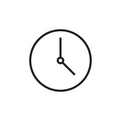 Time icon Vector set outline