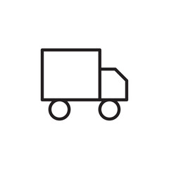 Truck icon Vector set outline