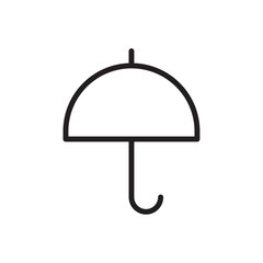 Umbrella icon Vector set outline