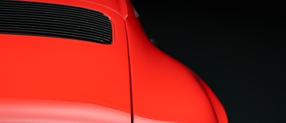 Rear fender on a car