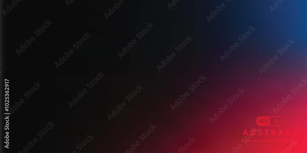 Poster dark abstract gradient vector background. blue red black  abstract gradient vector background