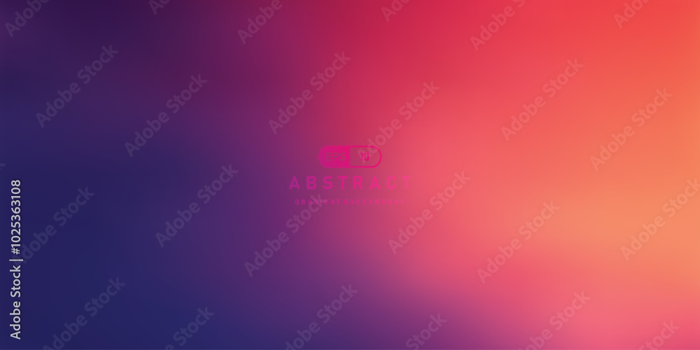Poster orange and purple color abstract gradient vector background