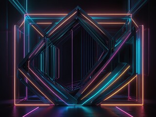 Fototapeta premium abstract background with lights