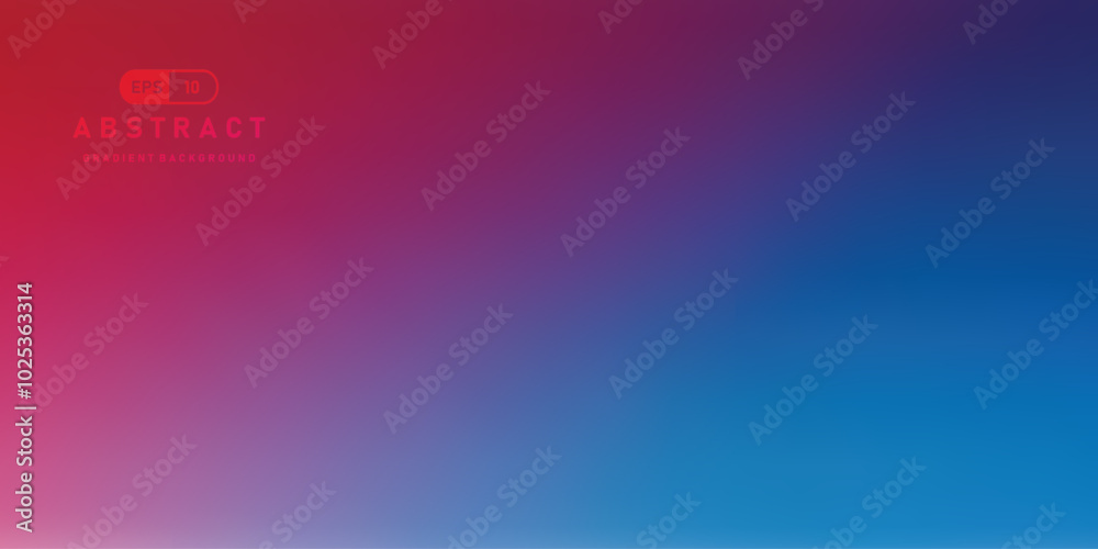 Poster blue and red abstract gradient vector background