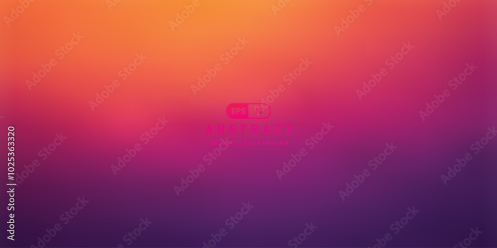 Poster orange and purple color abstract gradient vector background