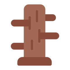 Wooden dummy used in martial arts training for precision and control.