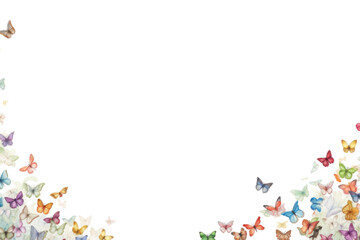 Fototapeta premium PNG Butterflys paper backgrounds pattern.