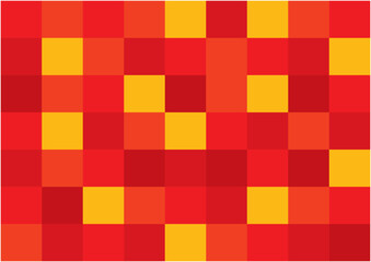 クリスマスカラーのカラフルなピクセルタイル柄の背景イメージ