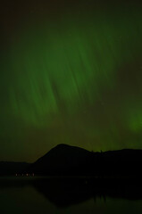 Green Lights Raining Down on Lake Wenatchee