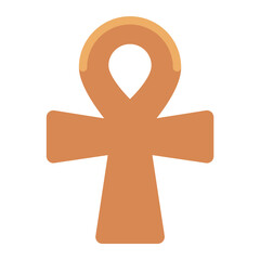 Obraz premium Ankh symbol representing life and eternal existence in Egyptian culture.