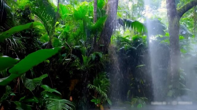 an The Magic of Snowfall in a Winter Wonderland: Explore the enchanting sight of delicate snowflakes falling gently from the sky, blanketing the world in white, creating a peaceful winter wonderland.