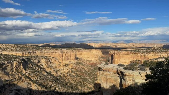 Time Lapse of Clouds over Canyon in San Rafael Swell, Emery County, Utah