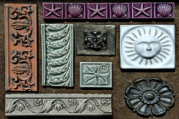  Array of border and accent tiles 
