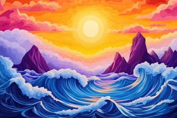 Sea stacks at a coastal location, showcasing rugged cliffs and crashing waves, Coastal sea stacks with cliffs and crashing waves