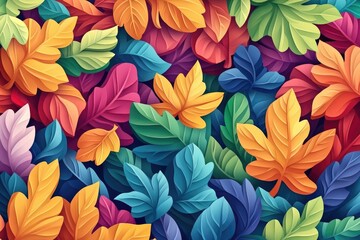 Autumn leaf texture, Fall leaf pattern