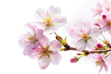 Naklejka premium Cherry Blossom flower isolated on white background close-up