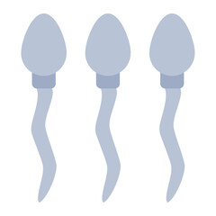 Sperm cells icon for male fertility and reproductive health.