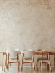 Modern Dining Room with Minimalist Chairs