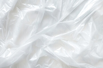 Obraz premium white Transparent Plastic Film Wrap Texture: Perfect Background for Modern Packaging and Product Design