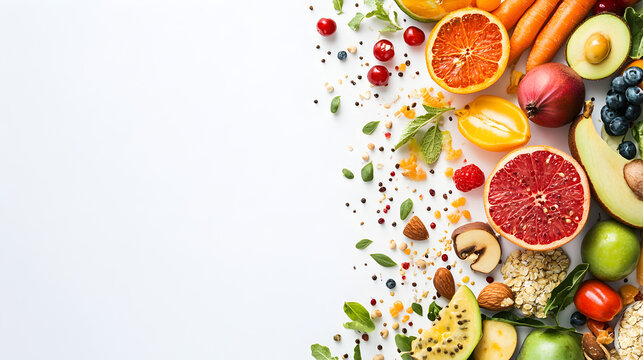 Nutritional Diet Plan Wallpaper Space for Text