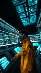 Futuristic Eye-Tech Interface Displaying Advanced Digital Technology