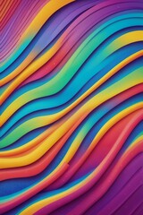Colorful abstract waves creating a lively and energetic background, perfect for modern designs.