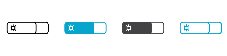 brightness icon Symbol in outline style
