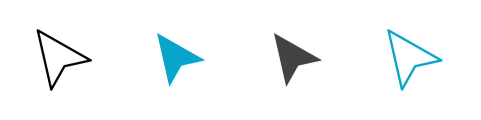 cersor icon Symbol in outline style