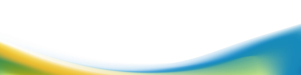 Abstract Blue Yellow Green Gradient Wave Background