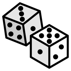 Dice Icon Element For Design