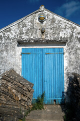 vue de cabanes de pêcheurs sur l'île d'Oléron en Charente maritime en France en Europe occidentale

