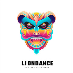 Lion Dance Logo Template