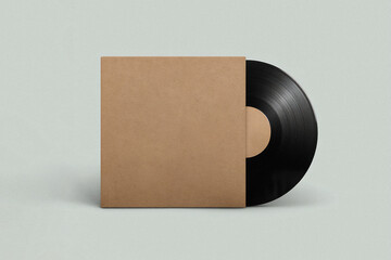 엘피 음반 크라프트 패키지 슬리브 목업